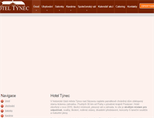 Tablet Screenshot of hoteltynec.cz